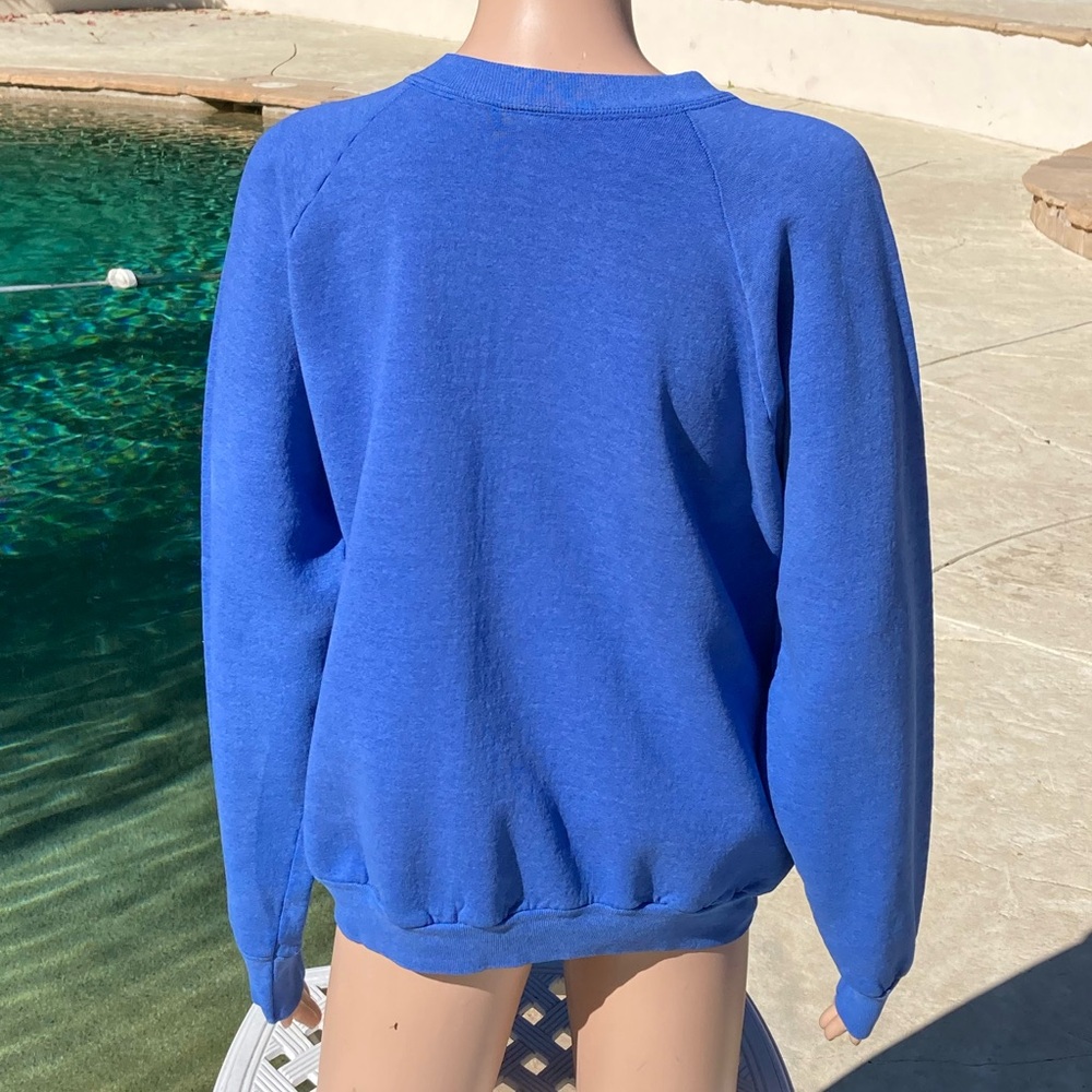Equestrian Graphic Women's Sweater Blue - Picture 5 of 9